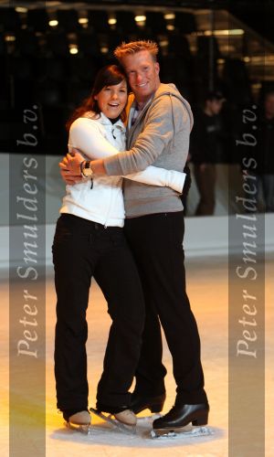 Baarn, 10 Januari 2007 Perspresentaie Dancing On Ice RTL 2007
Jan Posthuma met partner