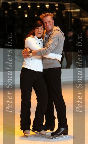 Baarn, 10 Januari 2007 Perspresentaie Dancing On Ice RTL 2007
Jan Posthuma met partner