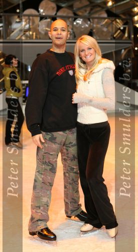 Baarn, 10 Januari 2007 Perspresentaie Dancing On Ice RTL 2007
John Jones met partner