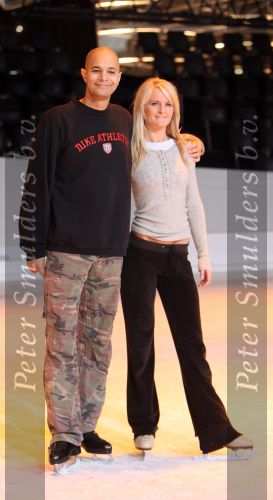 Baarn, 10 Januari 2007 Perspresentaie Dancing On Ice RTL 2007
John Jones met partner