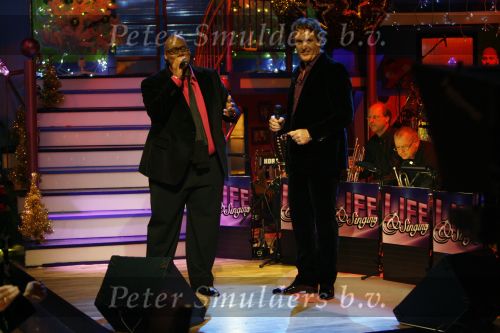 Hilversum 18 december 2006
Singing with the stars bij life & cooking. Mark Dakriet en Edwin Smulders