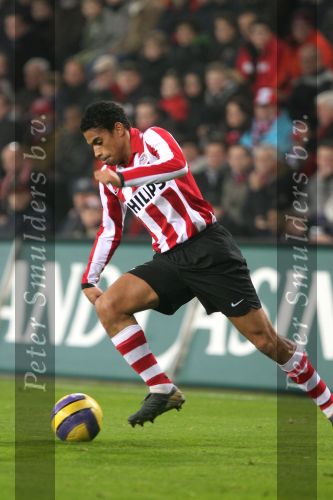 Eindhoven, 23 December 2006 Kompetitiewedstrijd PSV-Willem II , eindstand 4-0 Seizoen 2006/2007
Michael Reiziger