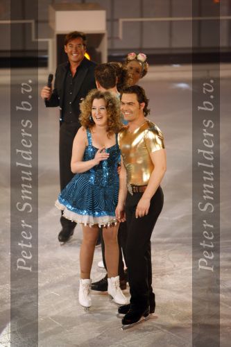 Hilversum 11 januari 2007
Sterrendansen op het ijs van sbs6. Mike Starink en Lola Brood