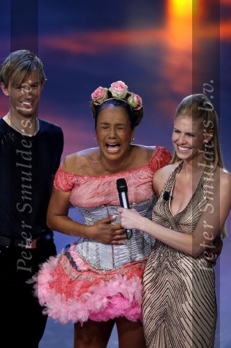 Hilversum 11 januari 2007
Sterrendansen op het ijs  van sbs6.  Nance Coolen en Patty Brard