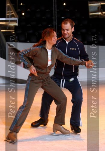 Baarn, 10 Januari 2007 Perspresentaie Dancing On Ice RTL 2007
Quinty Trustfull met parner