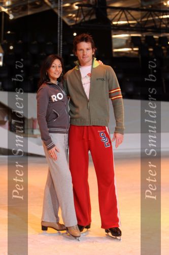 Baarn, 10 Januari 2007 Perspresentaie Dancing On Ice RTL 2007
Sander Jansons met parner