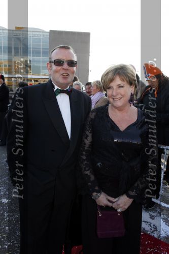 Leeuwarden 13 december 2009
Premiere helden van 1963 in het WTC. 
Catherine Keyl met een vriend