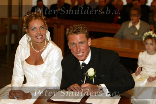 Roosendaal 7 december 2002
Trouwen Michael Boogerd en Nerena Ruinemans