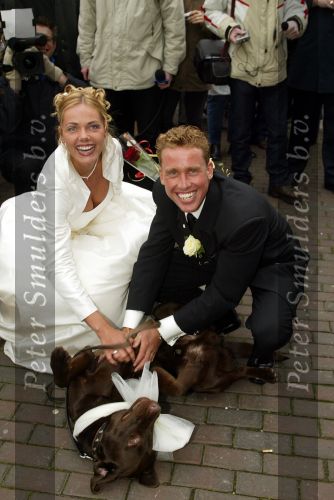 Roosendaal 7 december 2002
Trouwen Michael Boogerd en Nerena Ruinemans