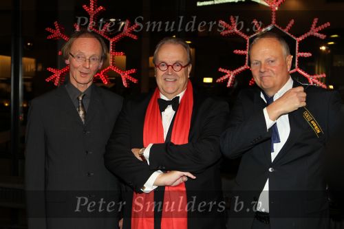 Tilburg, 9 December 2010
Premiere TOON
Maurice Hermans met zijn broer Gaby Hermans en Michael Hermans 
Foto Peter Smulders BV