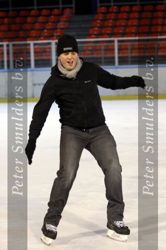 Amsterdam 4 januari 2011
Patty Brard en haar vriend Nicky v Dam schaatsend op de Jaap eden baan.
Peter Smulders bv