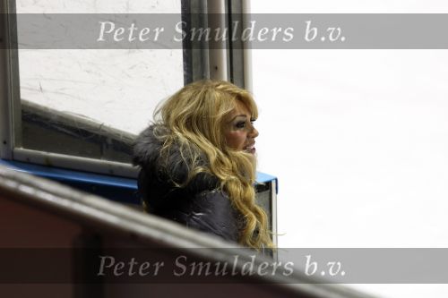 Amsterdam 4 januari 2011
Patty Brard en haar vriend Nicky v Dam schaatsend op de Jaap eden baan.
Peter Smulders bv