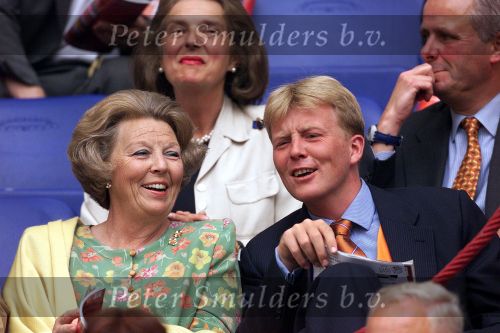 Amsterdam 21 juni 2000 euro 2000

Nederland-Frankrijk 3-2

Beatrix en Prins Willem Alexander 
Peter Smulders BV