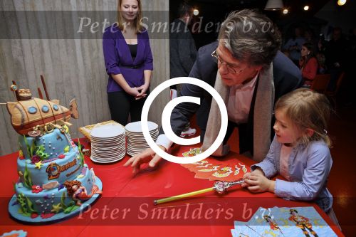 Tiel 08 Januari 2012
Premiere Piet Piraat 3D.  Emile Ratelband met dochter dochter Royce Romee.
Peter Smulders bv