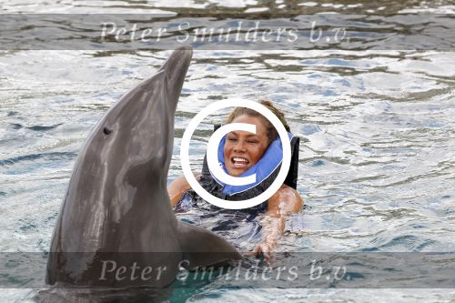 Curacao 8 januari 2011
Gerard Joling Patty Brard en Romy Omtzigt zwemmen bij de dolphin academy
bij seaquarium met dolfijnen.
Peter Smulders bv