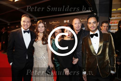 Amsterdam 9 januari 2012
Premiere les Miserables in Tuschinski. jamai  Tony Neef Nurlaila Celine Purcell Suzan Seegers en Freek Bartels
Peter Smulders bv