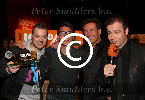 Hilversum, 9 Januari 2013
Uitreiking 100% NL Awards 2012
Gers Pardoel samen met Jan Smit, Peter v d Vorst en Gerard Joling
Foto Peter Smulders BV