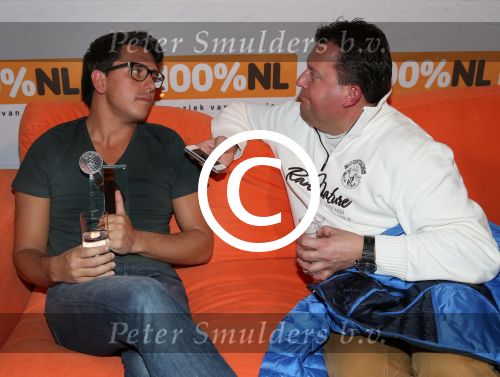 Hilversum, 9 Januari 2013
Uitreiking 100% NL Awards 2012
Jan Smit, winnaar Oevre prijs 2012 in gesprek met Edwin Bredius
Foto Peter Smulders BV