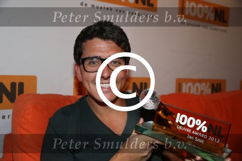 Hilversum, 9 Januari 2013
Uitreiking 100% NL Awards 2012
Jan Smit, winnaar Oevre Award 2012
Foto Peter Smulders BV