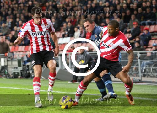 Eindhoven, 30 Januari 2013
1/4 Finale KNVB Beker PSV-Feyenoord, Seizoen 2012-2013, eindstand 2-1
Wesley Verhoek in duel met Jeremain Lens en Kevin Strootman
Foto Peter Smulders BV