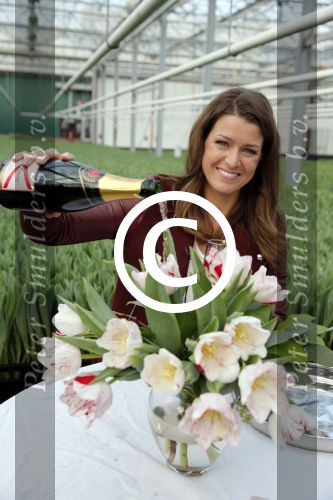 Spierdijk 17 januari 2013
Doop tulp Merel Delight vernoemd naar presentatrice Merel Westrik.
Peter Smulders bv