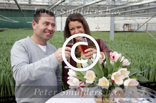 Spierdijk 17 januari 2013
Doop tulp Merel Delight vernoemd naar presentatrice Merel Westrik.
Peter Smulders bv