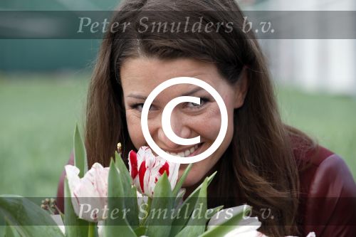 Spierdijk 17 januari 2013
Doop tulp Merel Delight vernoemd naar presentatrice Merel Westrik.
Peter Smulders bv