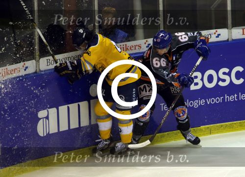 Tilburg, 13 Januari 2013
Finale Ijshockey tussen Kemphanen-Tilburg Trappers, eindstand 3-5
Mike Verschuren (No. 66)
Foto Peter Smulders BV