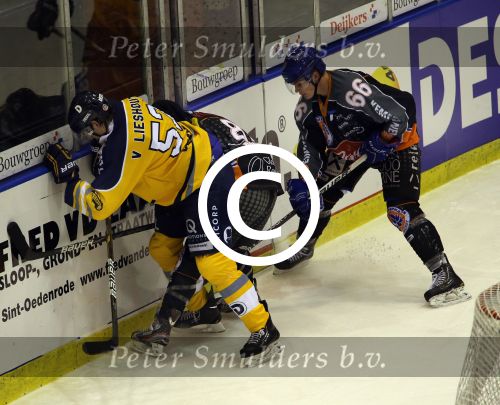 Tilburg, 13 Januari 2013
Finale Ijshockey tussen Kemphanen-Tilburg Trappers, eindstand 3-5
Mike Verschuren (No. 66)
Foto Peter Smulders BV