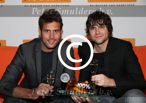 Hilversum, 9 Januari 2013
Uitreiking 100% NL Awards 2012
Nick en Simon, winnaars \