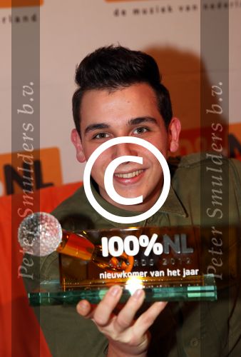 Hilversum, 9 Januari 2013
Uitreiking 100% NL Awards 2013
Nielson, Nieuwkomer van het jaar
Foto Peter Smulders BV