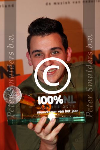 Hilversum, 9 Januari 2013
Uitreiking 100% NL Awards 2013
Nielson, Nieuwkomer van het jaar
Foto Peter Smulders BV
