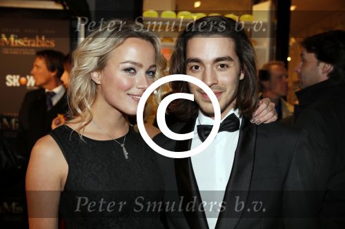 Amsterdam 9 januari 2012
Premiere les Miserables in Tuschinski. Tess Milne met vriend
Peter Smulders bv