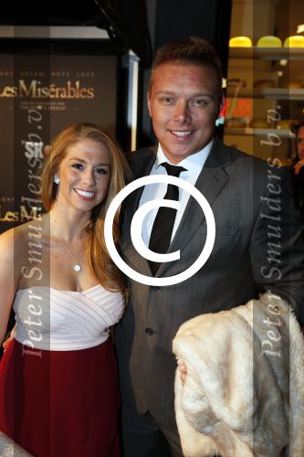 Amsterdam 9 januari 2012
Premiere les Miserables in Tuschinski. Sterretje Tony Wyczynski  met danspartner
Peter Smulders bv