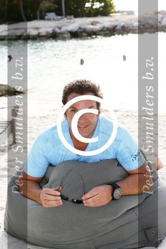 Curacao 31 december 2013
Gerard Joling bij Lions Dive op het strand.
