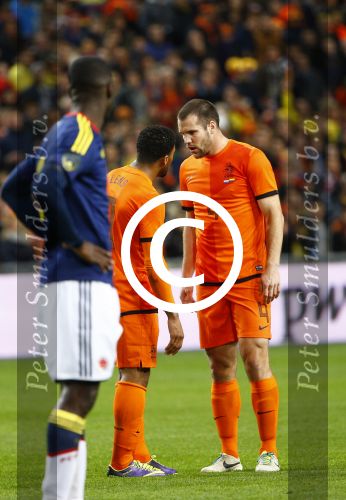 Amsterdam, 19 November 2013
Oefeninterland Nederland-Colombia, eindstand 0-0
Rood voor Jeremain Lens
Foto Peter Smulders BV