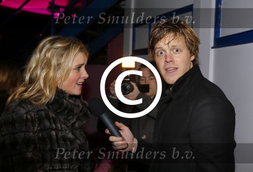 Amsterdam 8 januari 2013
Feestje Glamour in het blauwe theehuis. Lex Uiting met Lisa Sips