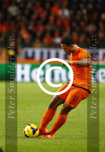 Amsterdam, 19 November 2013
Oefeninterland Nederland-Colombia, eindstand 0-0
Memphis Depay
Foto Peter Smulders BV