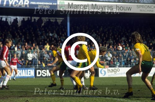 Eindhoven, 3 September 1987 Kompetitiewedstrijd PSV-Fortuna SC, eindstand 2-1 met o.a. Ruud Gullit
Foto Peter Smulders BV