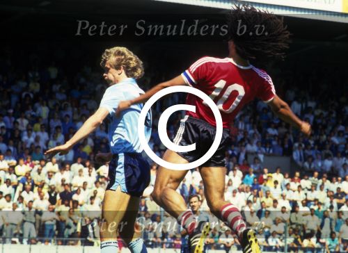 Eindhoven, 5 April 1987
PSV-FC Utrecht, eindstand 5-0
Ruud Gullit
Foto Peter Smulders BV