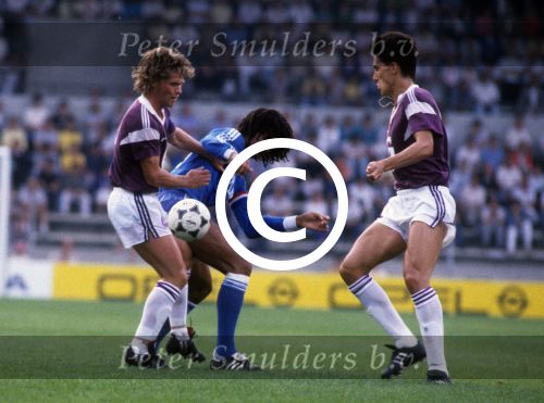 Eindhoven, 10 Augustus 1986
Vriendschappelijke wedstrijd PSV-SC Anderlecht, eindstand 1-0
Ruud Gullit
Foto Peter Smulders BV