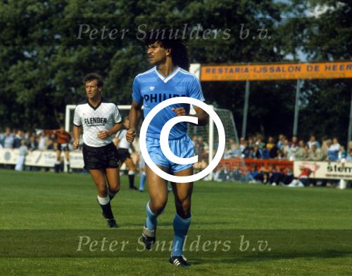 Gemert, 19 Juli 1986 Oefenwedstrijd v.v. Gemert-PSV, eindstand  0-9
Ruud Gullit
Foto Peter Smulders BV