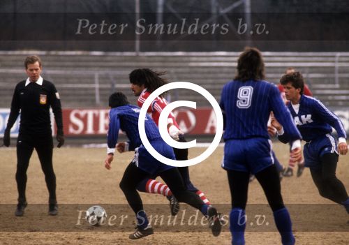 Ruud Gullit en Peter Alkemade 1985