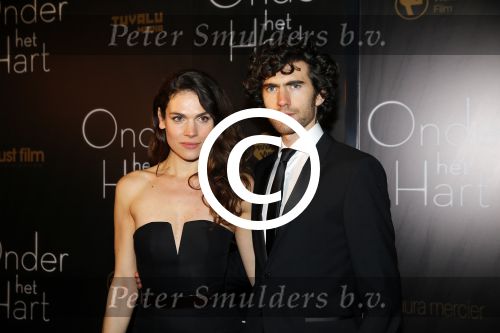 Amsterdam 12 januari 2015
Premiere onder het hart in het Anne theater.
Anna Drijver en partner Benja Bruijning