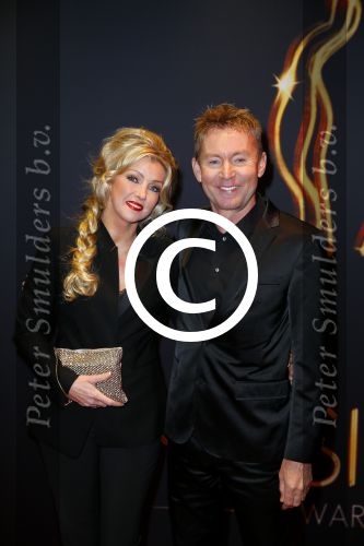 Utrecht 7 januari 2015
Musical awards gala in het Beatrix theater. Hans Cornelisse met Brigiite Nijman