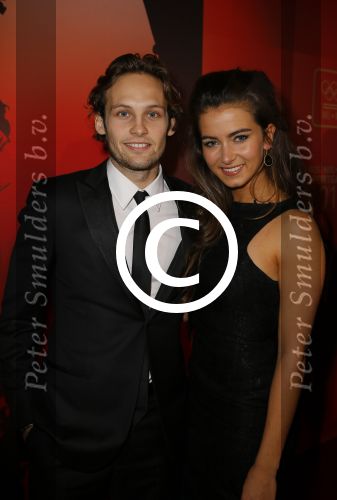 Amsterdam 16 december 2014
Sportman van het jaar verkiezing in de RAI.
Daley Blind met vriendin Candy-Rea