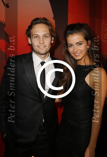 Amsterdam 16 december 2014
Sportman van het jaar verkiezing in de RAI.
Daley Blind met vriendin Candy-Rea