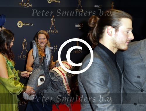 Utrecht 7 januari 2015
Musical awards gala in het Beatrix theater. Desi van Doeveren en ex Guido Spek