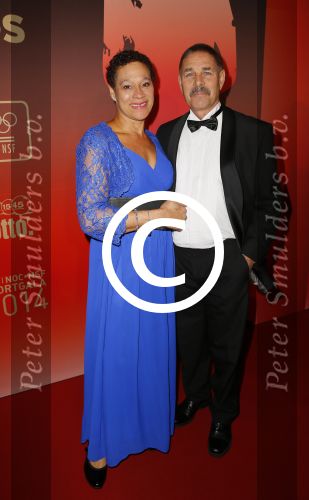 Amsterdam 16 december 2014
Sportman van het jaar verkiezing in de RAI.
Enith Brigitha met partner