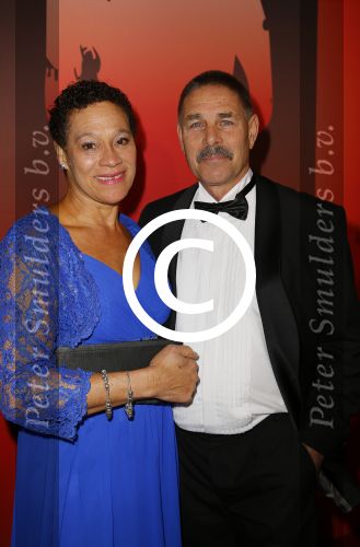 Amsterdam 16 december 2014
Sportman van het jaar verkiezing in de RAI.
Enith Brigitha met partner